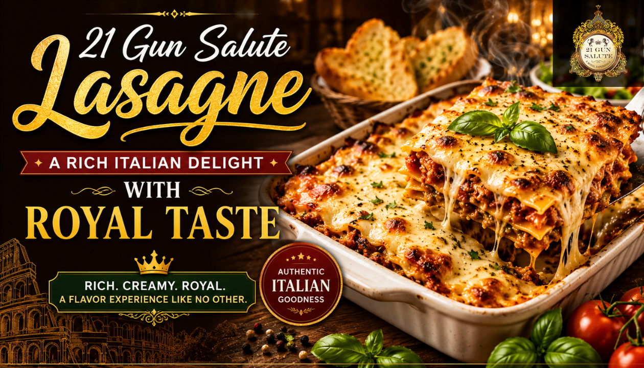 21 Gun Salute Lasagne: A Rich Italian Delight with Royal Taste