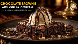 Chocolate Brownie With Vanilla Ice Cream