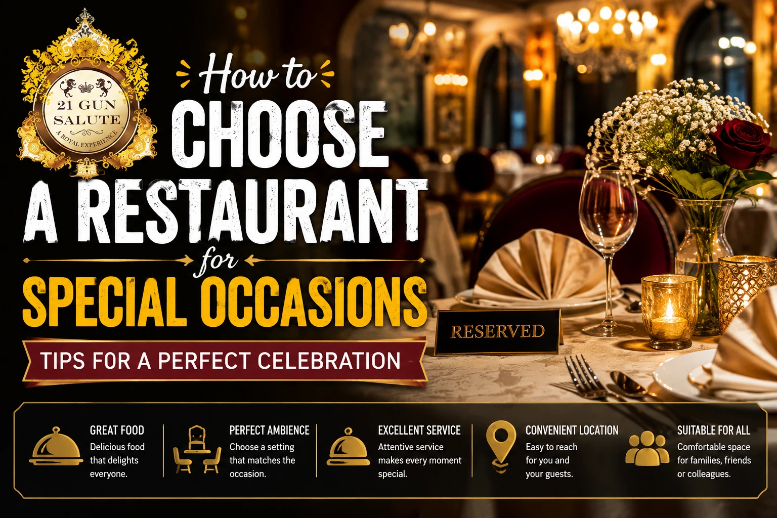 How to Choose a Restaurant for Special Occasions