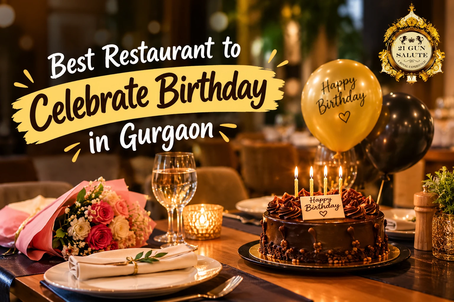 Best Restaurant to Celebrate Birthday in Gurgaon