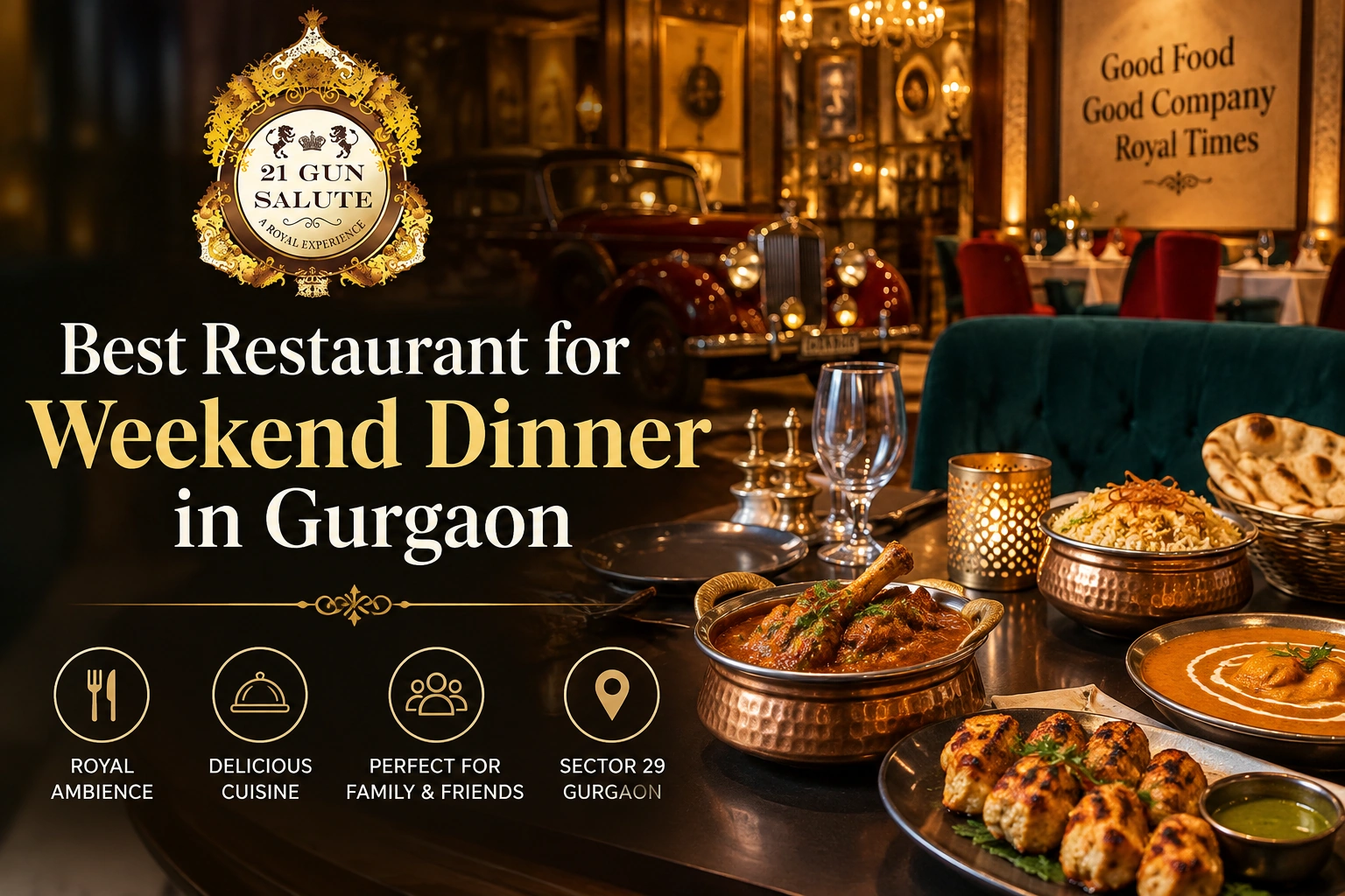 Best Restaurant for Weekend Dinner in Gurgaon